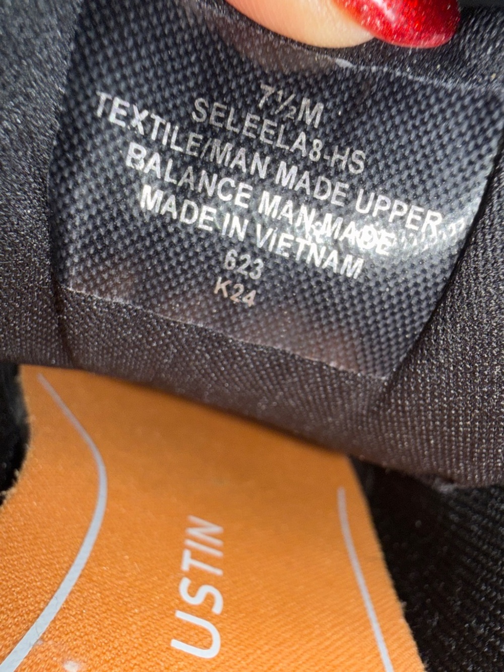 Easy Spirit x Denise Austin Sneakers Black Pink Orange Size 7.5M NWOB - Picture 6 of 16